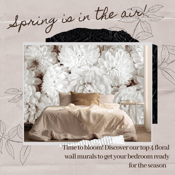 Welcome Spring with these 4 inspirational floral wall murals!