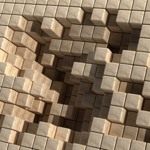 Beige 3D Cubes